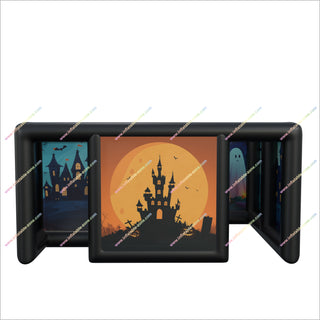 Halloween Inflatable Maze Sports Party Games Blow Up Maze Inflatable Haunted House Maze For Sale