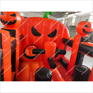 Halloween Inflatable Obstacle Course Spooky Challenge Jack O Lanterns Obstacle Course Inflatables For Rent Near Me