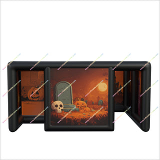 Halloween Maze Bounce House Inflatable Haunted Maze Outdoor Fun Games Inflatable Maze For Sale