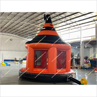 Halloween Spooky House Well Fun Time Inflatable Bouncy Castle Large Witch Hat Adult Bounce Houses For Sale