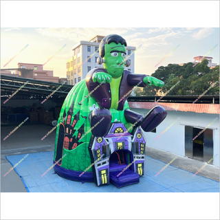 Haunted Halloween House Inflatable Jumping Bouncer Holiday Party Entertainment Ideas Outdoor Bouncy Castle For Sale