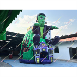 Haunted Halloween House Inflatable Jumping Bouncer Holiday Party Entertainment Ideas Outdoor Bouncy Castle For Sale