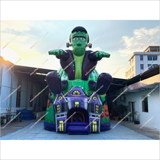Haunted Halloween House Inflatable Jumping Bouncer Holiday Party Entertainment Ideas Outdoor Bouncy Castle For Sale