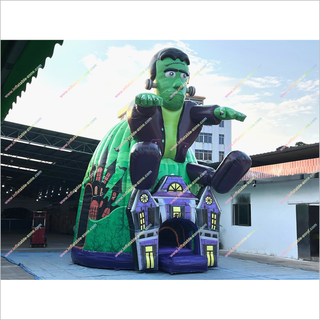 Haunted Halloween House Inflatable Jumping Bouncer Holiday Party Entertainment Ideas Outdoor Bouncy Castle For Sale