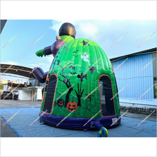 Haunted Halloween House Inflatable Jumping Bouncer Holiday Party Entertainment Ideas Outdoor Bouncy Castle For Sale
