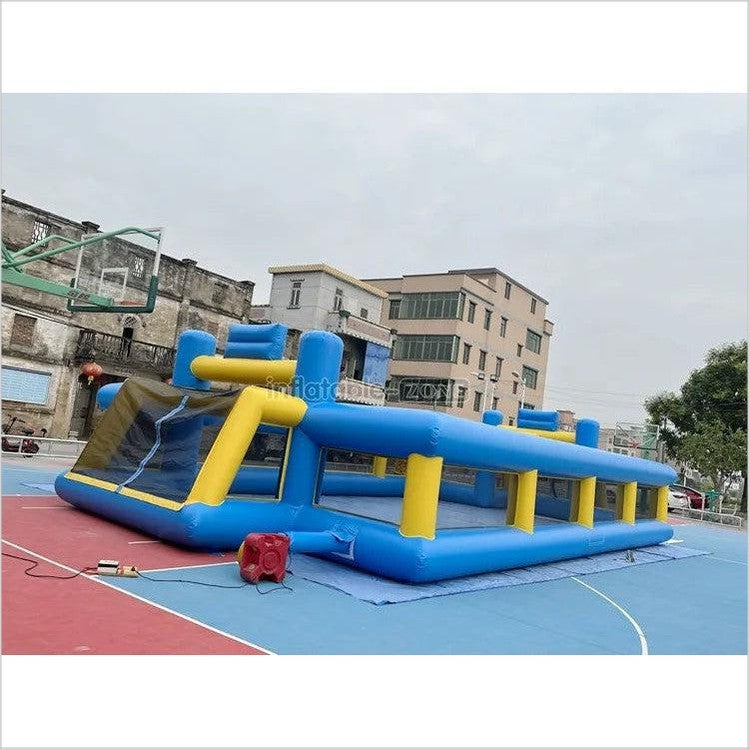 Field With Inflatables Foosball Football Field Game Inflatable, Inflatable Soap Football Field ...