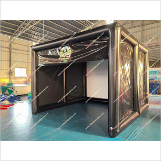 Home Indoor Golf Simulator Inflatable Hitting Cage Enclosure Golf Practice Tent Projector Screen For Hire