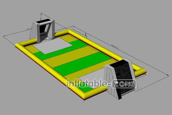 Inflatable-Zone Design Huge Inflatable Football Pitch Inflatable Soap Soccer Field Blow Up Soccer Arena