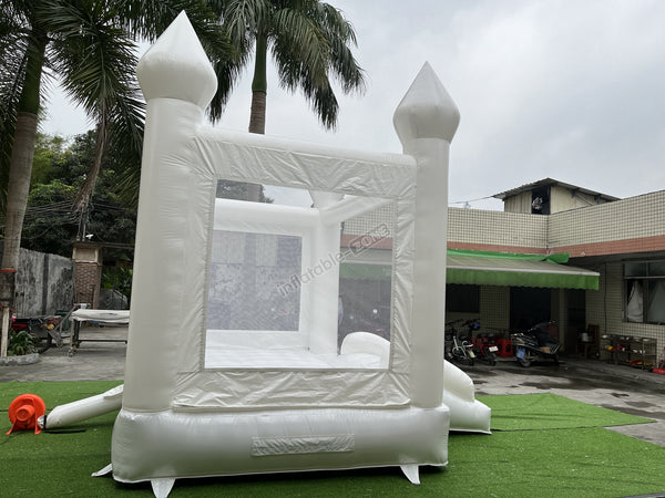 White Inflatable Bounce House White Castle Bounce House Jumper