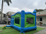 Inflatable bouncy castles green jumping castle indoor bouncy house