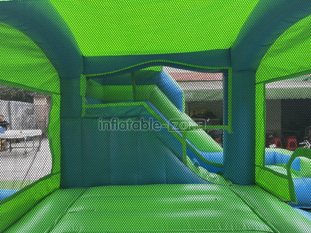 Inflatable bouncy castles green jumping castle indoor bouncy house