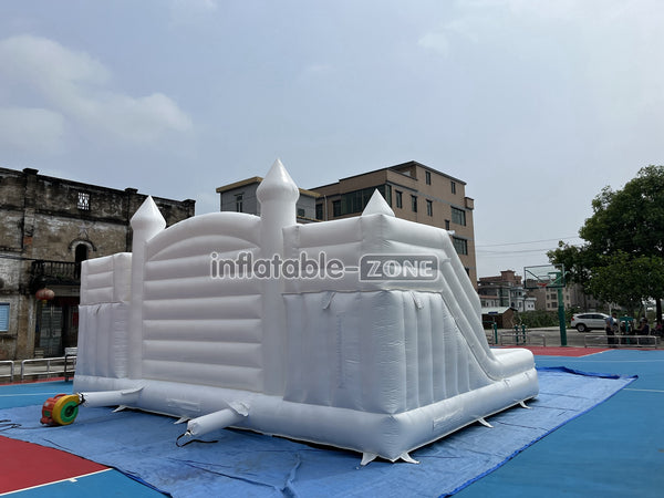 White Bouncer Castle Inflatable Water Slide Wedding Jumpy House Castle