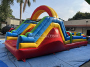 Inflatable obstacle course sports games race with obstacles course bounce house