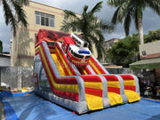 Inflatable fire truck slide jumper house car inflatable water slide