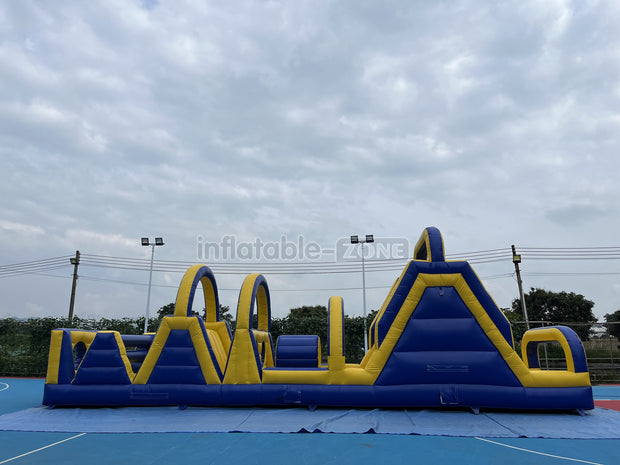 Inflatable obstacle course bounce house obstacle course jumper with climbing game