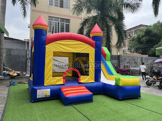 Inflatable jumping house bouncer castle blow up bounce house with slide