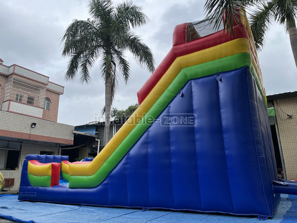 Inflatable Dry Slide Jumper Big Inflatable Slide Rainbow Large Blow Up Slide