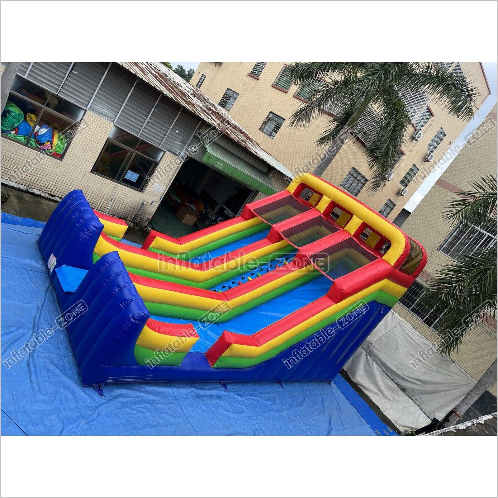 Inflatable Dry Slide Jumper Big Inflatable Slide Rainbow Large Blow Up ...