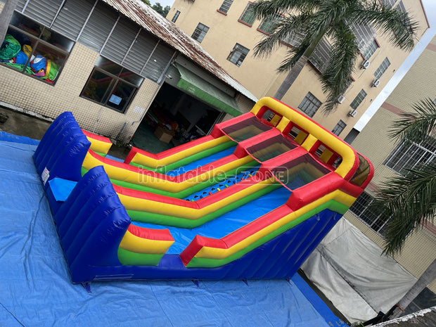 Inflatable water slide jumper big inflatable slide rainbow large blow up slide