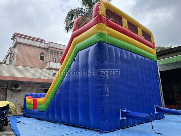 Inflatable Water Slide Jumper Big Inflatable Slide Rainbow Large Blow Up Slide