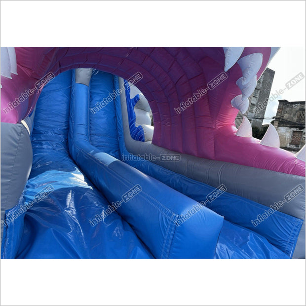 Commercial Grade Inflatable Shark Water Slide For Kids N Adults Party Event