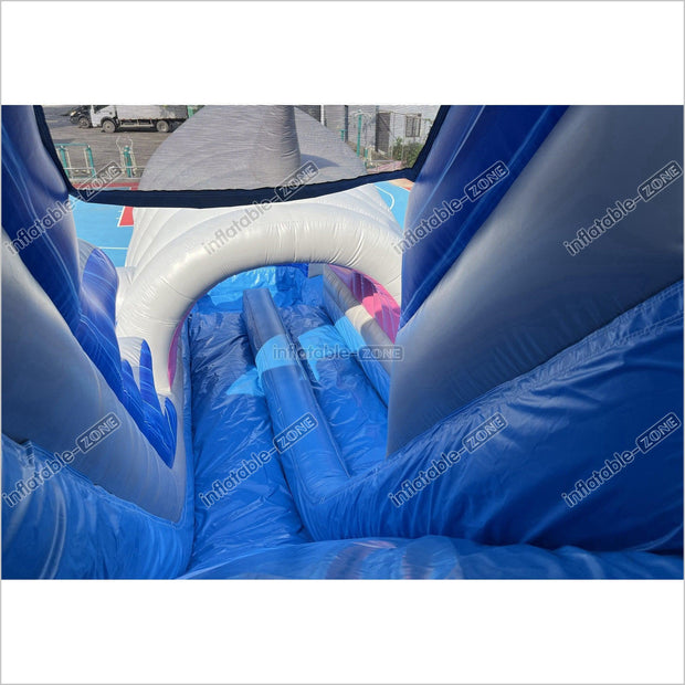 Commercial Grade Inflatable Shark Water Slide For Kids N Adults Party Event