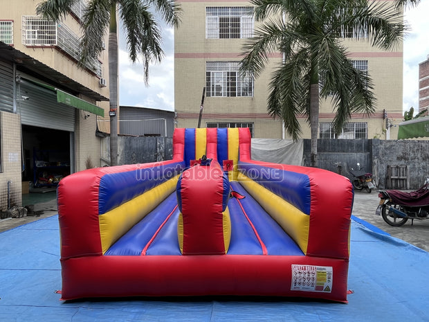 Inflatable bungee run bungee cord run bungee bouncy castle