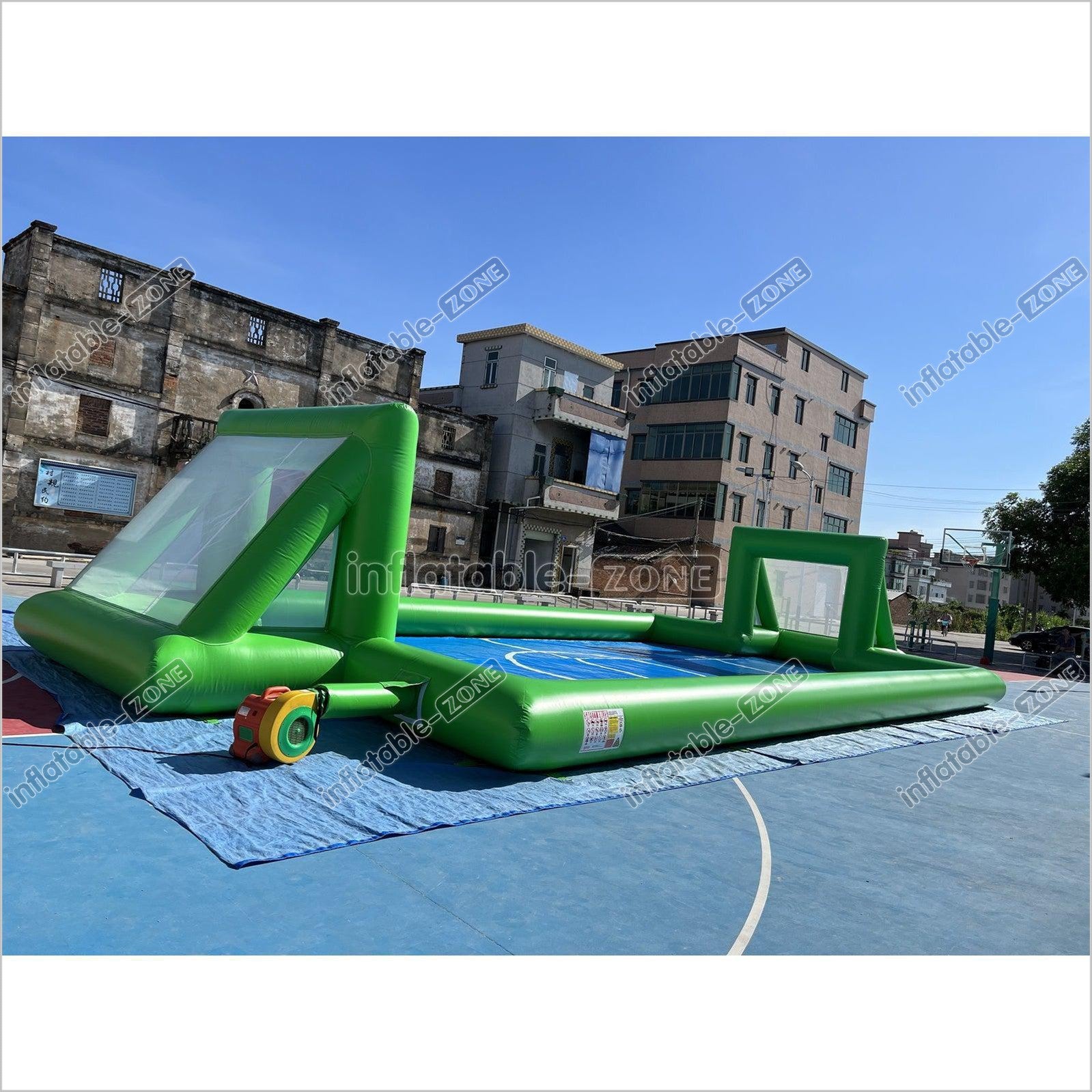 Inflatable soap soccer field blow up soccer pitch inflatable soccer ar