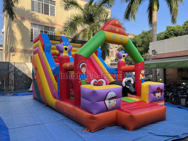 Inflatable Slide Blow Up Jumper House Inflatable Amusement Park Bouncy Castle With Slide