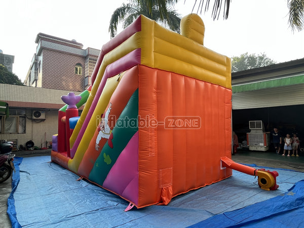 Inflatable Slide Blow Up Jumper House Inflatable Amusement Park Bouncy Castle With Slide