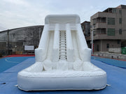 White Wild Inflatable Slide White Inflatable Water Slide White Water Bounce House Jumping