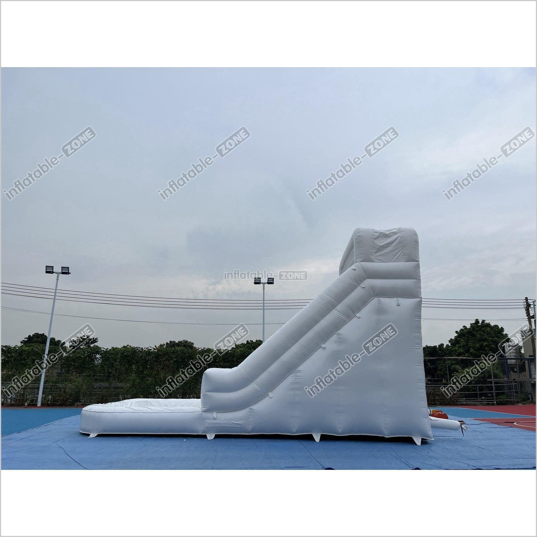 White Inflatable White Wild Inflatable Slide White Inflatable Water Slide White Water B ...