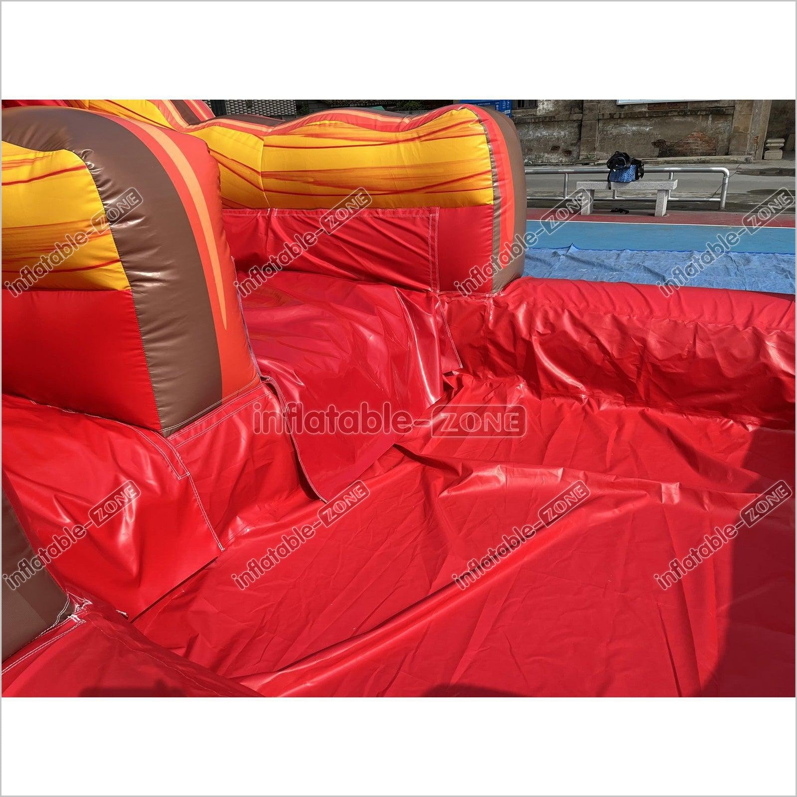 Inflatable Volcano Water Slide Blow Up Magma Color Water Slide Factory ...