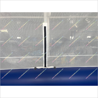 Indoor Football Field Large Inflatable Games Best Soccer Pitch With Netting Cover Roof On Top