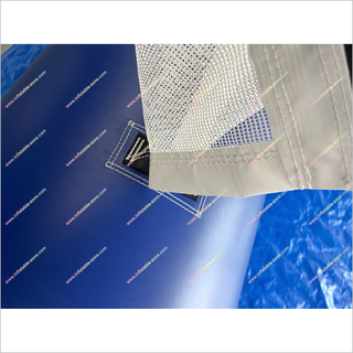 Indoor Football Field Large Inflatable Games Best Soccer Pitch With Netting Cover Roof On Top