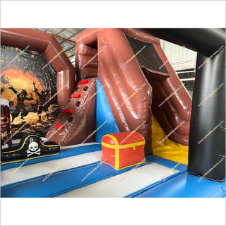 Indoor Inflatable Castle Party Pirate Bounce House Slide Inflatable Combo Jump N Slide Dry Bouncer - Inflatable-Zone