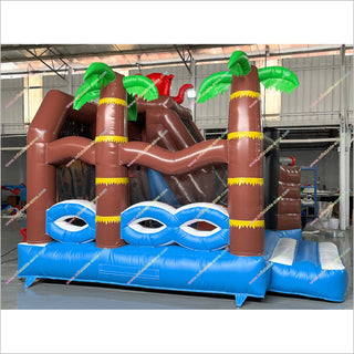 Indoor Inflatable Castle Party Pirate Bounce House Slide Inflatable Combo Jump N Slide Dry Bouncer - Inflatable-Zone