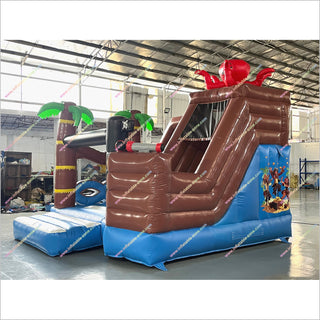 Indoor Inflatable Castle Party Pirate Bounce House Slide Inflatable Combo Jump N Slide Dry Bouncer - Inflatable-Zone