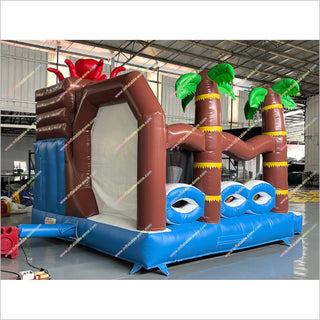Indoor Inflatable Castle Party Pirate Bounce House Slide Inflatable Combo Jump N Slide Dry Bouncer - Inflatable-Zone