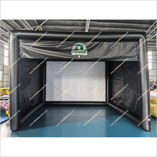 Indoor Golf Simulator Price Portable Game Tent Golf Enclosure Inflatable Best Golf Simulators For Business