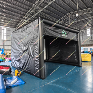 Bring professional golf training indoors with a portable inflatable golf simulator enclosure. Designed as a spacious game tent for business, clubs, events, and entertainment venues, it provides a practical setup for golf simulators, projectors, and impact screens. Easy to transport, install, and store, it offers a flexible solution for commercial golf experiences.