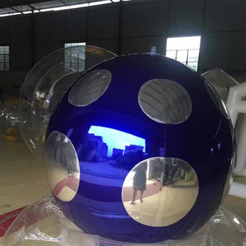 Giant Inflatable Mirror Balls Large Inflatable Silk Mirror Balloons For Inflatable Hanging Decorations