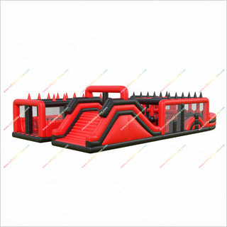 Large Scale Inflatable 5K Course Race Run Adult Interactive Games Inflatable Obstacle Course Party