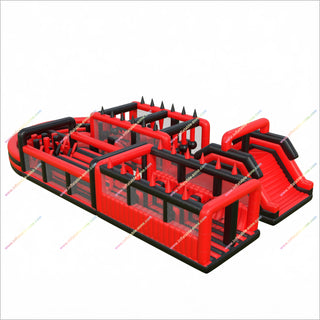 Large Scale Inflatable 5K Course Race Run Adult Interactive Games Inflatable Obstacle Course Party
