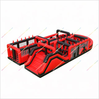 Large Scale Inflatable 5K Course Race Run Adult Interactive Games Inflatable Obstacle Course Party