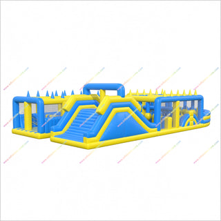 Crazy Run Inflatable 5K Assault Course Outdoor Inflatable Amusement Park 5K Obstacle Course Near Me