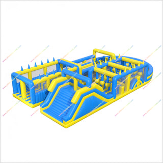 Crazy Run Inflatable 5K Assault Course Outdoor Inflatable Amusement Park 5K Obstacle Course Near Me