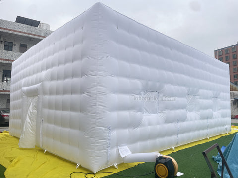 Outdoor Large Inflatable Air Cube Tent House White Inflatable Night Club Inflatable Disco Party Tent