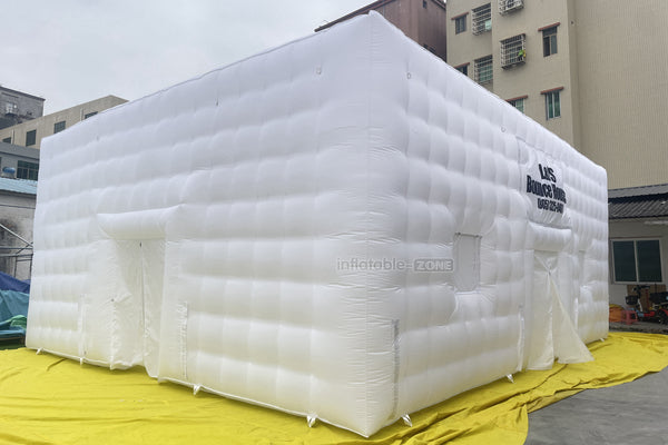 Outdoor Large Inflatable Air Cube Tent House White Inflatable Night Club Inflatable Disco Party Tent