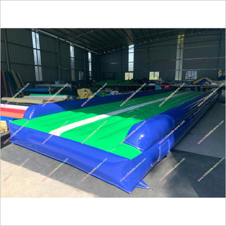 Blue And Green Inflatable Air Track Tumbling Mat Training Exercise Best Tumble Track For Gymnastics